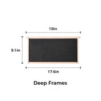 Vlovebee Hives 10-Frame Wax-Dipped Deep Brood Bee Box Come With Pine Wooden Frames and Beeswax-Coated Plastic Foundation Sheet(Unassembled)
