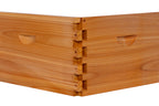 Vlovebee Hives 10-Frame Wax-Dipped Deep Brood Bee Box Come With Pine Wooden Frames and Beeswax-Coated Plastic Foundation Sheet(Unassembled)